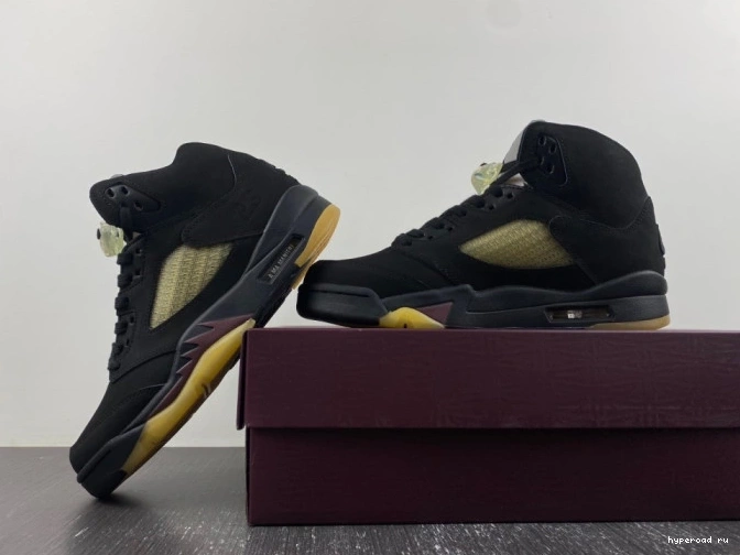 x A Maniere Ma FD1330-001 Air 5 Black Jordan 0805
